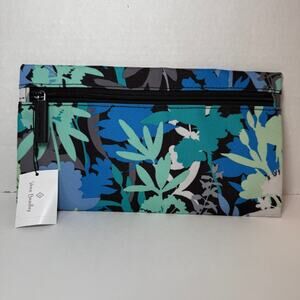 Vera Bradley Lighten Up Pencil Pouch Camofloral Print NWT